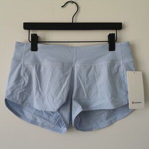 NWT LULULEMON BLEN Light Blue LTWT Speed Up Low Rise 2.5" Lined Shorts 8